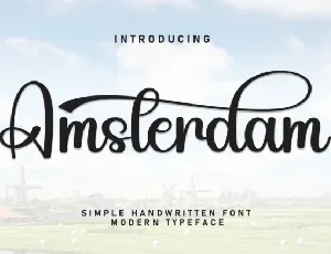 Amsterdam Script font