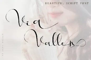 Via Vallen Calligraphy font