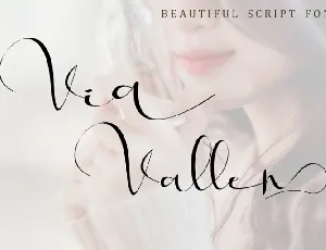 Via Vallen Calligraphy font