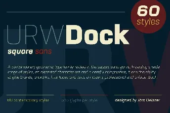 URW Dock Family font