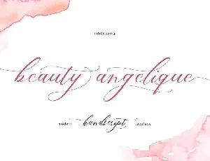 Beauty Angelique Script font