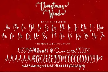 Christmas Wind-PERSONAL USE font