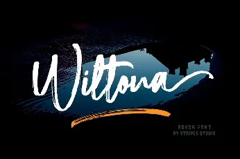 Wiltona Brush font