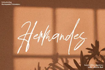 Hermandes Signature font