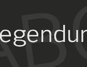 Legendum font