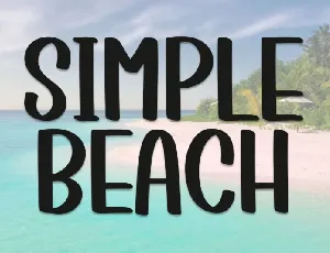 Simple Beach font