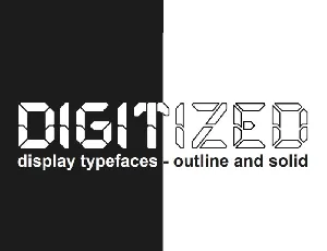 Digitized font