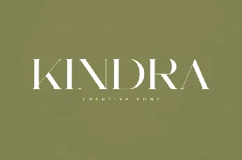 Kindra font