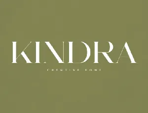 Kindra font