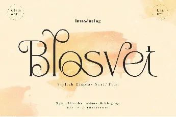 Blosvet font