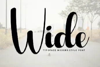 Wide Script font