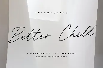 Better Chill font