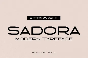 Sadora font