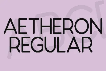 Aetheron font