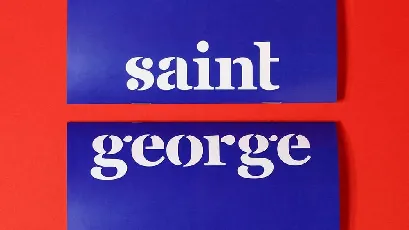 Saint George Typeface Free font