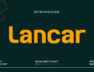 Lancar Personal Use font