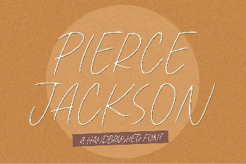 Pierce Jackson font