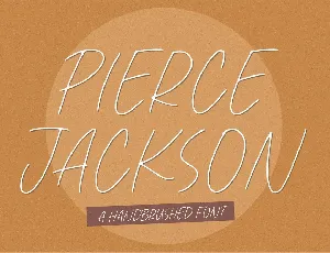 Pierce Jackson font