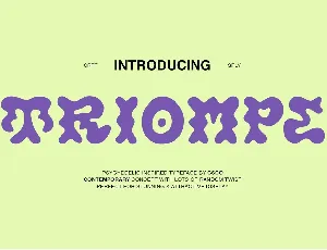 Triompe Free font