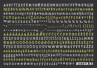 Bitter font