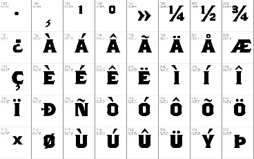 TSIYUGUNSINI font