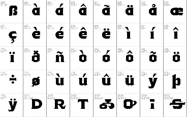 TSIYUGUNSINI font