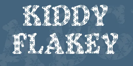 Kiddy Flakey font