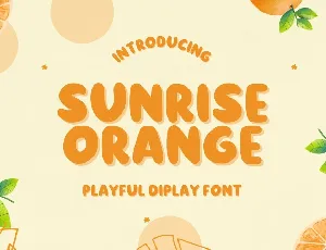 Sunrise Orange font