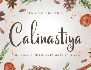 Calinastiya Script font