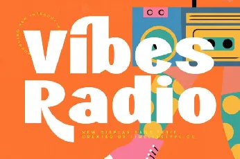 Vibes Radio Sans Serif font