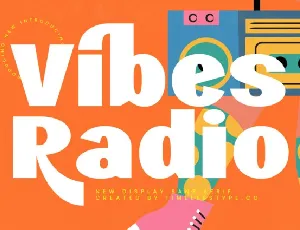 Vibes Radio Sans Serif font