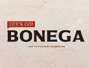 Bonega font