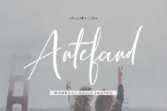 Antefand Script font