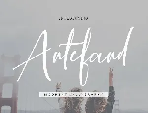 Antefand Script font