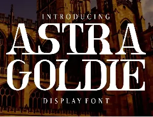 Astra Goldie font