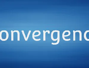 Convergence font