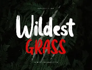 Wildest Grass Demo font