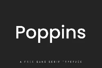 Poppins Family font