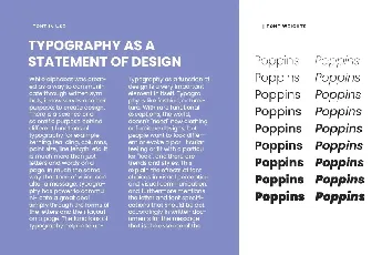 Poppins Family font