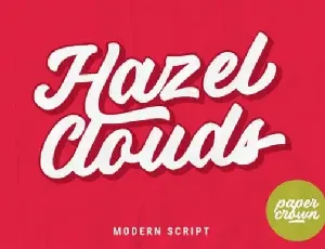 Hazel Clouds Script font