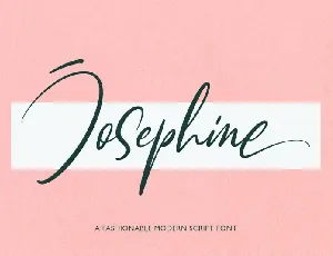 Josephine Script font