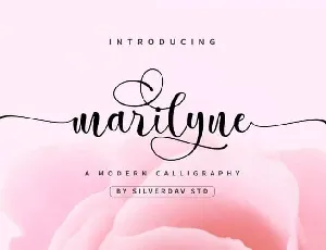 Marilyne Calligraphy font