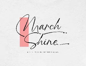 March Shine font