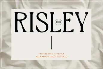 Risley Blur font