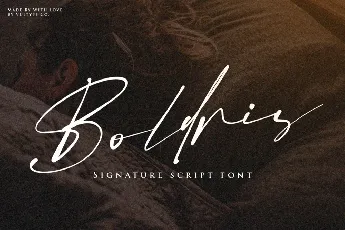 Boldris Signature Script font