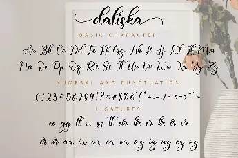 Daliska Modern Calligraphy font