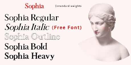 Sophia font