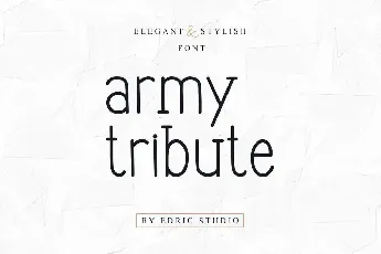 Army Tribute Demo font