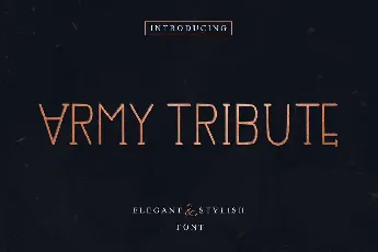 Army Tribute Demo font