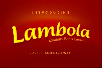 Lambola font